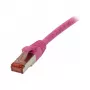 Pataisos laidas RJ45 CAT6 250MHz 2m magenta S-STP (S/FTP) TPE/LSZH (Superflex) Synergy 21