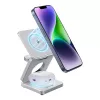 Belaidė įkrovimo stotelė BlitzWolf BW-IW30 3 viename greitojo įkrovimo stotelė iPhone ir Samsung, belaidis 3 įrenginių įkrovimas