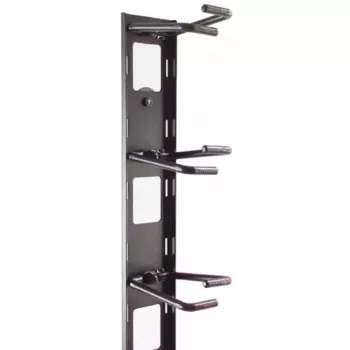 APC NetShelter kabelių valdymo vertikalus rinkinys, 8 žiedai, juodas, 55 mm x 766 mm x 85 mm