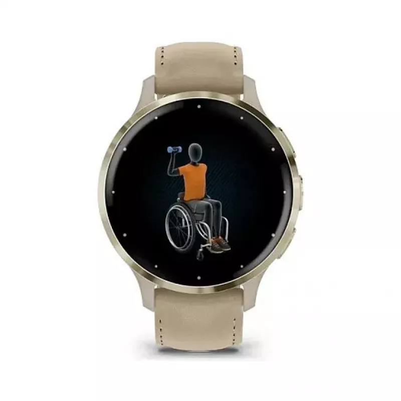 Garmin Venu 3S 41mm, prancūziškai pilka / švelnus auksas