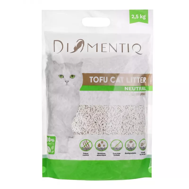 DIAMENTIQ Tofu Neutral Ultra kaupiantis - augalinis kraikas - 2,5 kg