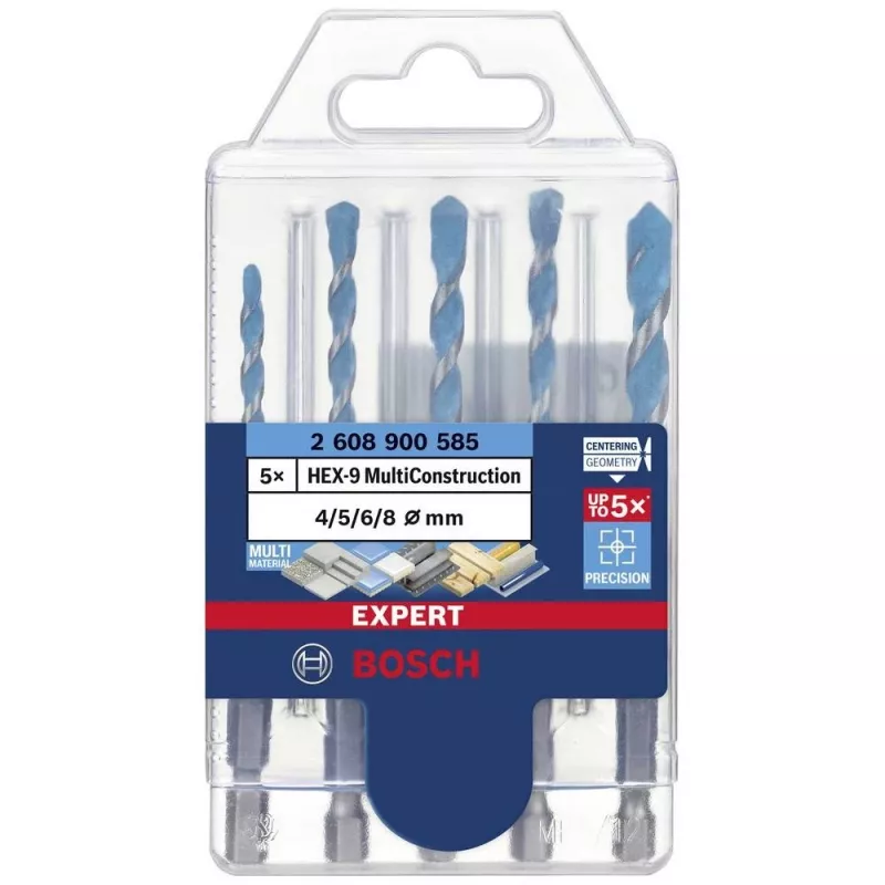 Bosch 2 608 900 585 gręžtuvų rinkinys Gręžimo antgaliai 5 vnt