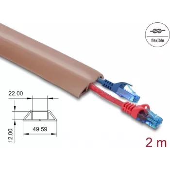 Kabelių mova DELOCK 20764 Ruda PVC 1 vnt.