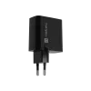 Laidinis mobiliojo įrenginio įkroviklis NATEC NUC-2143, 45 W, USB-C PD 3.0 + USB-A QC 3.0, 110–240 V, juodas