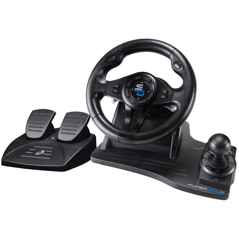 Subsonic SA5596-NG Gaming vairas su pedalais, juodas, USB, 270°