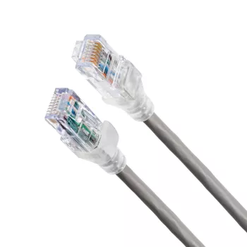 Tinklo jungiamasis laidas Belden 10GX Cat6a U/UTP LSZH 3 m RJ-45 į RJ-45, nikelio/aukso kontaktai, pilka