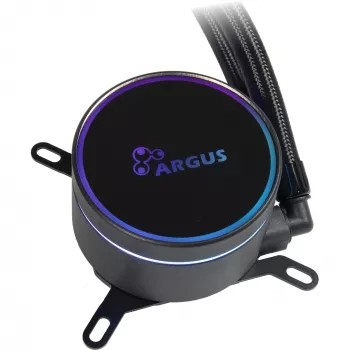 Vandens aušintuvas INTER-TECH LC-360 RGB — 12 cm ventiliatorius, hidraulinis guolis, juodas