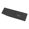Vielinė pilno dydžio klaviatūra NATEC NAUTILUS NKL-1950 — USB, QWERTY US International, 105 klavišų, Juoda