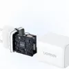 UGREEN įkroviklis Nexode N Series X513 30W GaN USB-C vieno prievado greitasis įkroviklis, 100–240 V, baltas