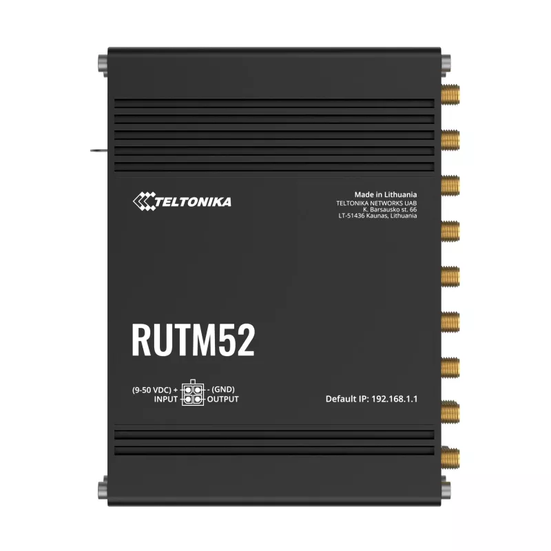5G maršrutizatorius Teltonika RUTM52, 5x GbE, Dual SIM, eSIM, Wi-Fi 5