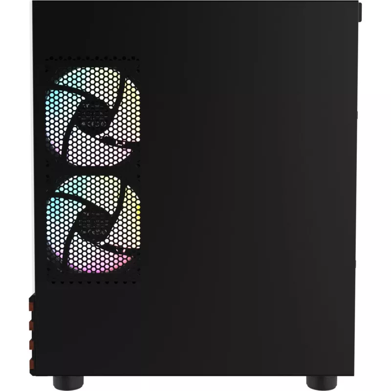Kompiuterio korpusas Micro ATX Thermaltake View 170 WS ARGB, juodas, su 2x 120 mm šoniniais ir 1x 120 mm galiniu ventiliatoriumi, 2.5/3.5 colio kietieji diskai