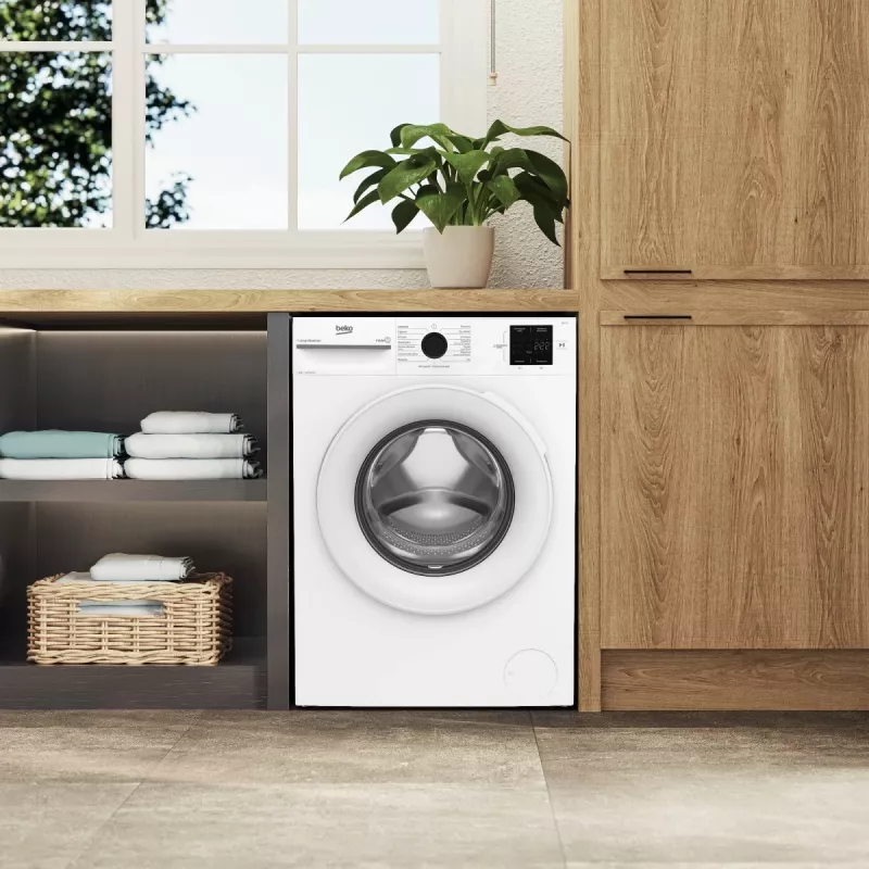 BEKO BM1WFU38225WW skalbyklė b100 8 kg 1200 aps/min AquaWave balta