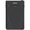 Išorinis HDD/SSD dėklas Unitek Y-3035 – 2.5/3.5 colio SATA, USB 3.2 Gen 1 (USB Type-B), 6 Gbit/s, juodas, su maitinimo adapteriu