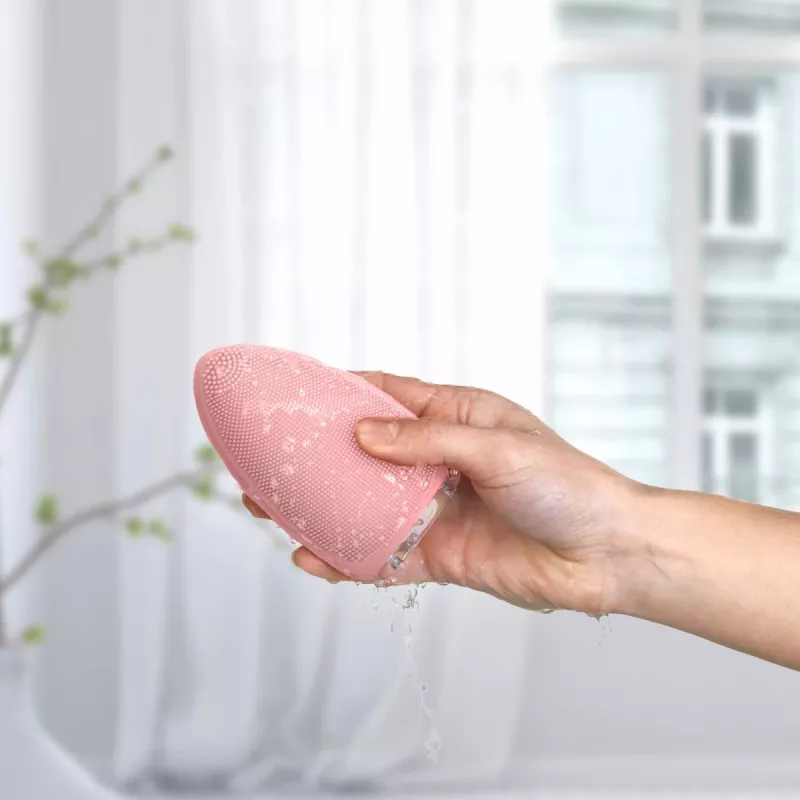 Silk'n Bright Face Pink Silikoninis Veido Valymo ir Masažo Prietaisas, USB Įkraunamas, 500 mAh