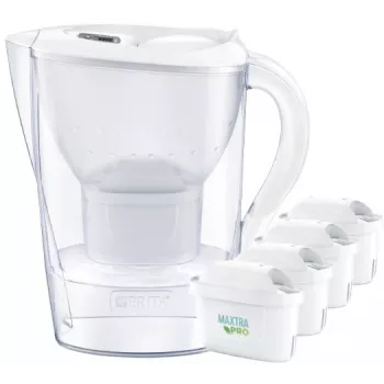 Brita Marella XL ąsotis + 4 Maxtra kasetės (balta)
