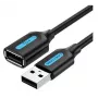 Vention CBIBD USB 2.0 ilginamasis kabelis (vyriškas-moteriškas) 0,5 m, juodas