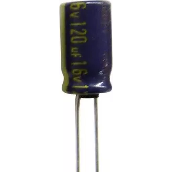 Panasonic elektrolitinis kondensatorius radialinis 7,5 mm 680 µF 100 V/DC 20 % (Ø x H) 18 mm x 40 mm EEUFC2A681 1 vnt.