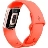 Fitbit Charge 6 - Champagne Gold Aluminium - Aktivitätsmesser mit Infinity Band - Silikon - korallefarben - NFC, Bluetooth - 37.64 g (40-56-7910)