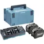 MAKITA 191Y97-1 – Maitinimo šaltinio rinkinys, tinkamas XGT įrenginiams (40V XGT ličio jonų | sudaro 2x BL4080F baterija 8,0 Ah, DC40RB dvigubas greitasis įkroviklis, nešiojimo dėklas)
