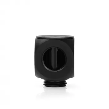 Thermal Grizzly DeltaMate Rotary FF90° – vandens aušinimo jungtis, juoda, 1 vnt. (TG-DM-FIT-0010)