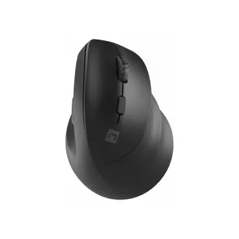 Belaidė vertikali optinė pelė NATEC CRAKE 2 – Bluetooth 5.2, 2400 DPI, 6 mygtukai, dešinei rankai, juoda