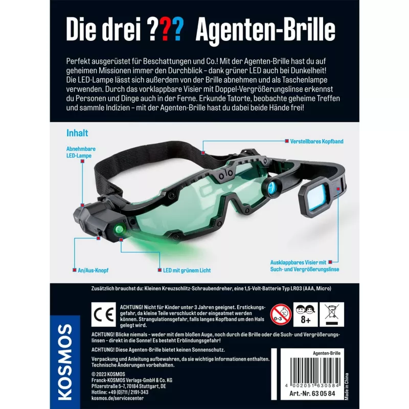 Die drei Agenten akiniai, detektyvo rinkinys