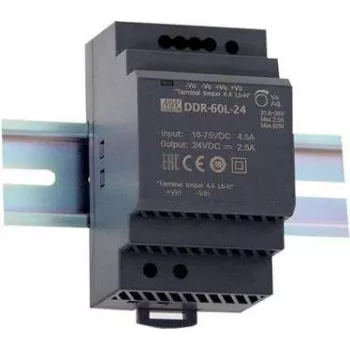 MEAN WELL DDR-60L-5 maitinimo šaltinis ir įtampos keitiklis 60 W