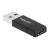 DeLOCK 60001 Jungties keitiklis USB A į USB C, juodas