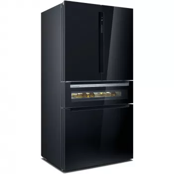 Šaldytuvas Siemens KF96RSBEA šonas-šonui laisvai pastatomas 572 L juodas