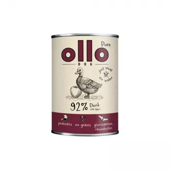 OLLO Pure Duck with apple šlapias šunų ėdalas - 400g