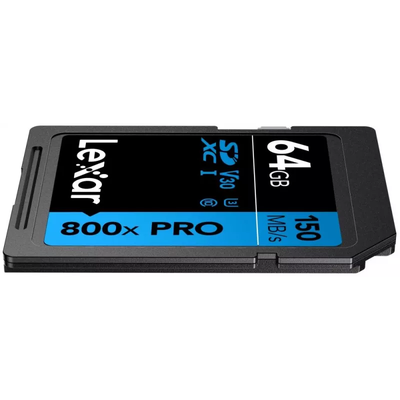 „Lexar 800xPRO 64 GB SDXC UHS-I“ atminties kortelė – 150 MB/s, U3, V30, 10 klasė