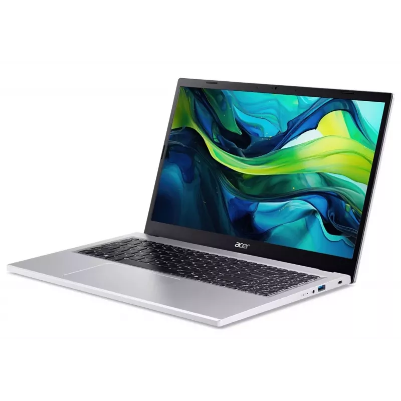 Nešiojamas kompiuteris Acer Aspire Go 15 AG15-71P-58WM — 15,6 colio Full HD, Intel Core i5-1334U, 16 GB DDR5, 512 GB SSD, FreeDOS, sidabrinis