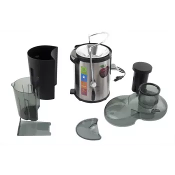 Sulčiaspaudė ESPERANZA EKJ002 — 500 W, 0,45 l talpa sultims, 1,5 l minkštimo talpykla, nerūdijantis plienas/juoda