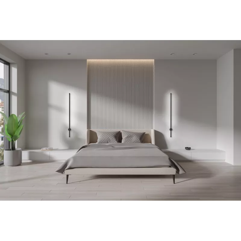 LED sieninis šviestuvas Activejet AJE-HILTON Black NW