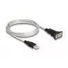 DeLOCK 63465 USB 2.0 į RS-422/RS-485 adapterinis kabelis 1,8 m, juodas/skaidrus