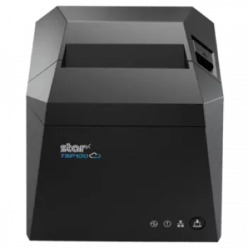 Kvito spausdintuvas Star Micronics TSP143IV X4 — CloudPRNT, USB-C, Bluetooth, Ethernet, Wi‑Fi