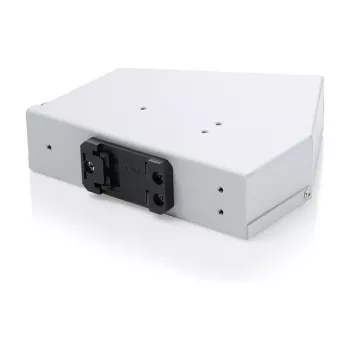 DIN bėgelio šviesolaidžių suvirinimo skirstytuvas DIGITUS DN-96894 — kampuotas, 6 SC SX / LC DX, aliuminis, pilkas