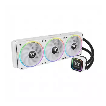 120 mm Thermaltake TS140 EX RGB White 3 vnt. korpuso ventiliatoriai, PWM, balti sparnai ir rėmas