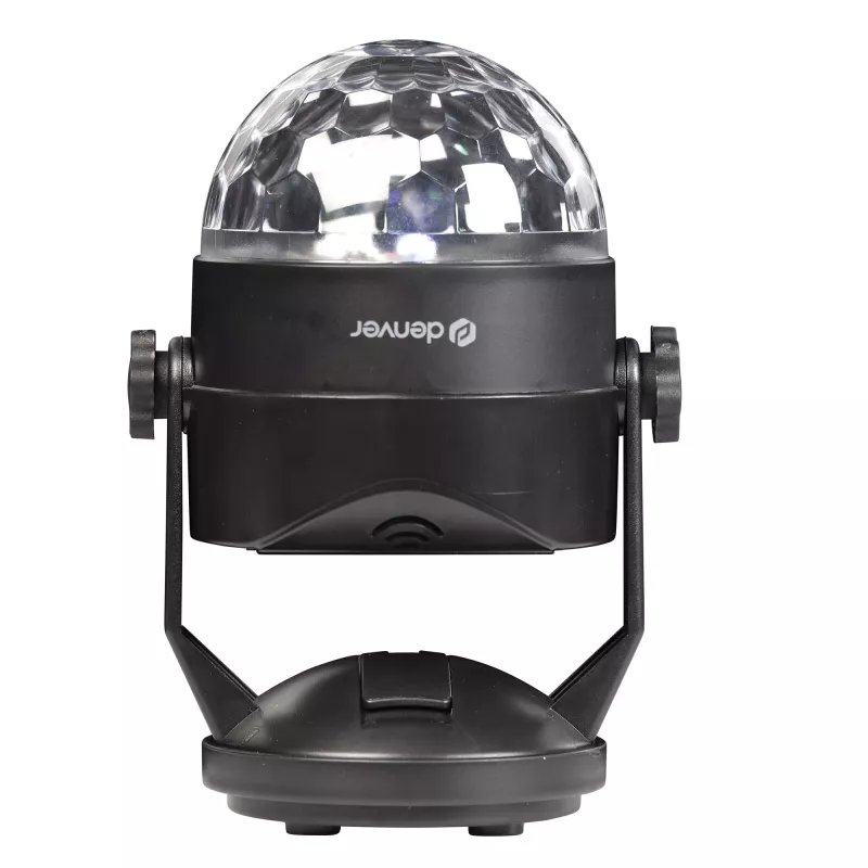 LED disko šviesos rutulys DENVER LDB-319 – kompaktiškas LED vakarėlių apšvietimas