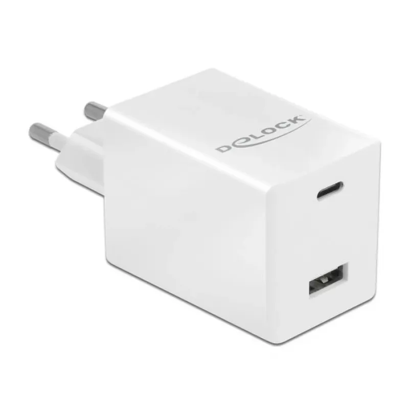 Kroviklis DeLOCK USB GaN įkroviklis USB Type-C PD 3.0 ir USB Type-A 48 W