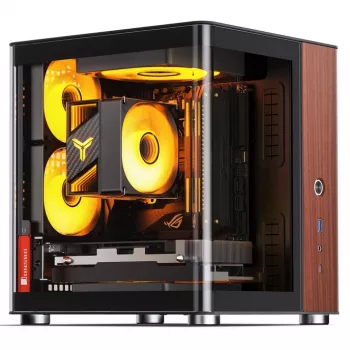Korpusas Jonsbo TK-0, Mini-Tower, Mini-ITX, juodas