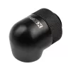 Adapteris 90° G1/4 colio išorinis į G1/4 colio vidinį pasukamas, XSPC, juodos spalvos, 4 vnt. pakuotė