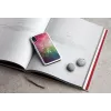 iKins dėklas iPhone XR – vandens gėlių raštas, baltas