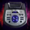 Nešiojamas Bluetooth karaoke garsiakalbis MANTA SPK0803B140 140W, su baterija, MIC/USB/microSD, FM, ekvalaizeriu, ratais