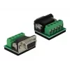 Delock 62920 serijinis konverteris RS-232 DB9 lizdas į RS-422/485 DB9 kištukas, ESD 15 kV