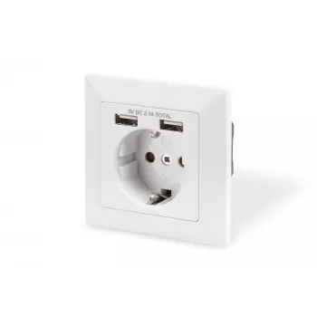 Apsauginis lizdas įleidžiamam montavimui Digitus DA-70613 su 2 USB prievadais