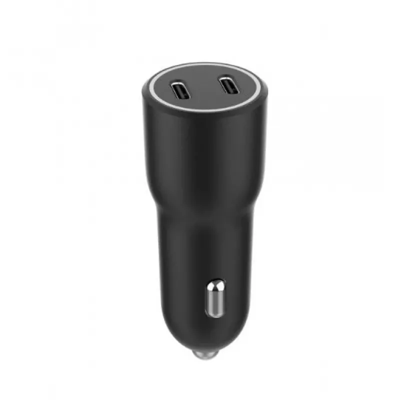 Gembird TA-UC-C2PD40-CAR-01 automobilinis maitinimo adapteris, juodas
