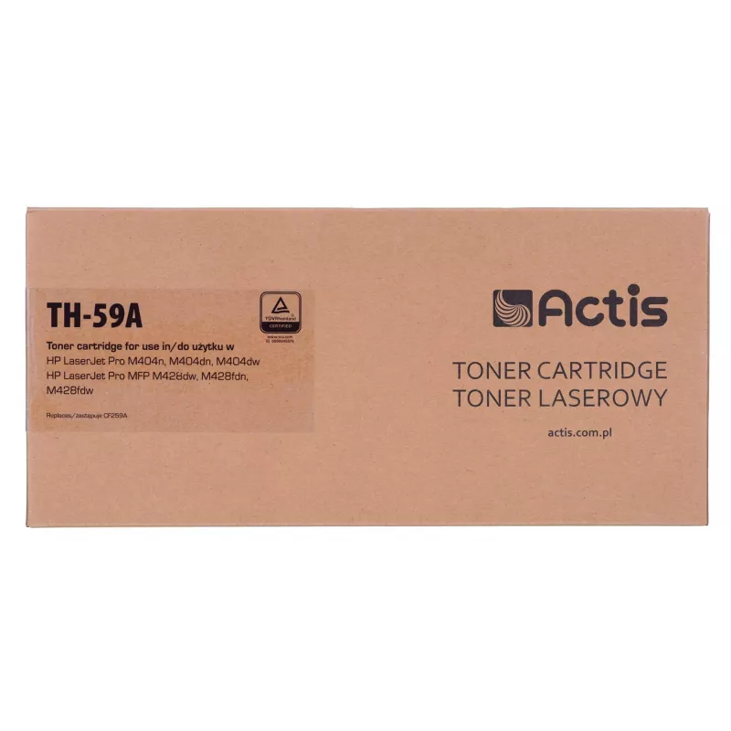 Actis TH-59A toner (pakaitalas HP CF259A; Supreme; 3000 puslapių; juoda) su toneryje esančiu stebėjimo lustu. Rekomenduojame išjungti spausdintuvo programinės įrangos atnaujinimus.