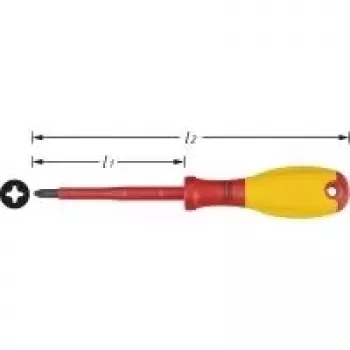 Hazet elektriko Phillips atsuktuvas PH 2, antgalio ilgis 100 mm (810VDE-PH2)