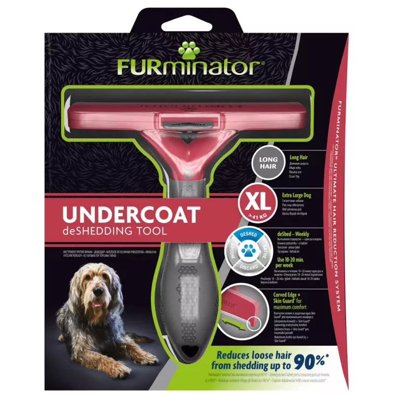 Šalinimo įrankis FURminator FUR151234 ilgaplaukiams milžiniškiems šunims, juodas, 470 g